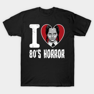 I love 80s Horror Wednesday T-Shirt